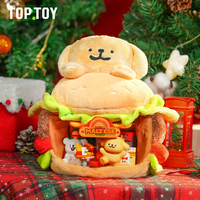 TOPTOY IP合作-线条小狗快乐营业系列中国毛绒积木手办送礼好物