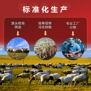 赶羊倌 宁夏滩羊新鲜羊肉 全羊混切手把肉羊蝎子半只 2.5kg