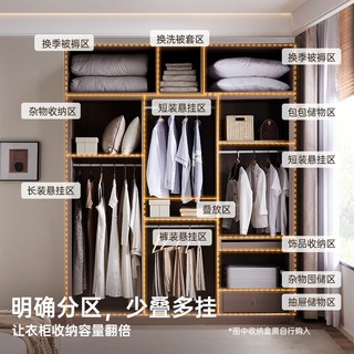 全友 现代简约推拉门衣柜