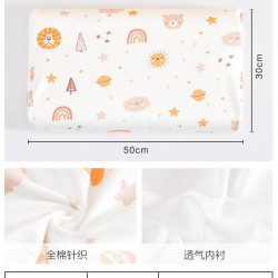 水星家纺 抗菌泰国乳胶枕 儿童卡通枕头 30cm×50cm×3cm/5cm