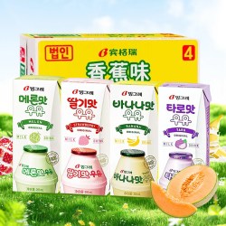 宾格瑞 香蕉牛奶草莓味 200ml*1+200ml*1