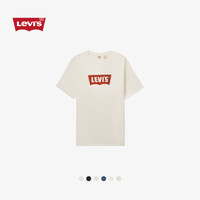 Levi's 24夏季男士针织休闲短袖T恤 红色印花 M 红色 001AM-0003