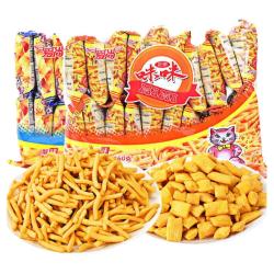 爱尚 咪咪虾条虾味薯条蟹味粒小包装吃货小零食休闲食品小吃大礼包