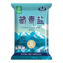 察尔汗 绿色食品级藏青盐300g未加碘青海天然湖盐调味食用盐 绿色食品级藏青盐300g*5袋
