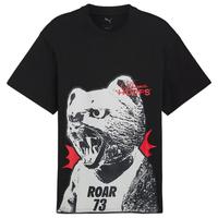 PUMA/彪马 狂野印花廓形纯棉短袖男T恤