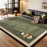 BULULOM jm_bc-fshdgv 中古风地毯 140*200cm 猫咪三重奏