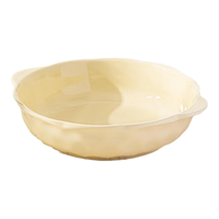佩尔森 CERAMICS 双耳大盆碗 奶油色 10英寸 汤碗
