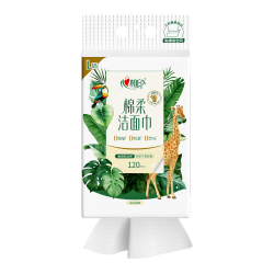 心相印 棉柔系列洗脸巾 120片 干湿两用