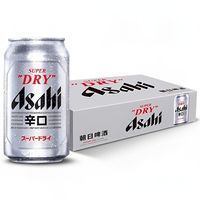 今日必买：朝日啤酒 330ml*24罐整箱超爽生啤酒超爽生啤酒易拉罐
