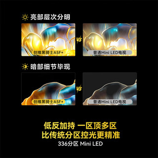创维 85A5F mini Mini LED低反防眩 85英寸 平板电视
