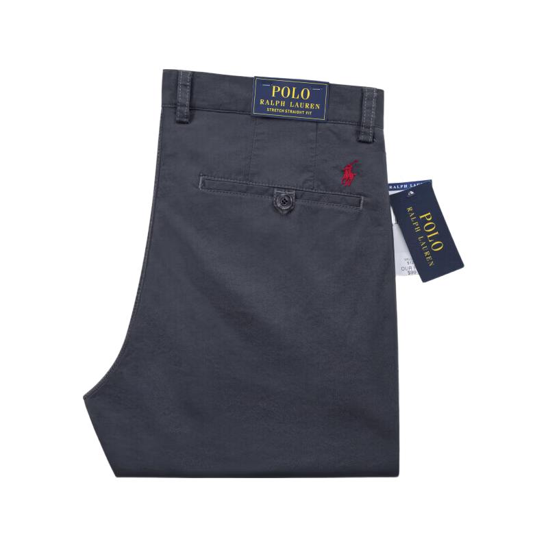 RALPH LAUREN/拉夫劳伦 纯棉小直筒休闲裤 卡其色 32W
