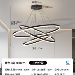 箭牌照明 箭牌意式极简客厅吊灯现代轻奢北欧环形大气 2026 新款中山灯具