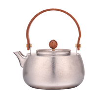 金镶玉 纯钛茶水分离提梁茶壶 功夫茶具