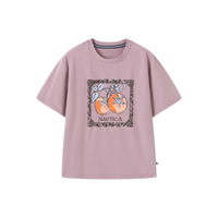 NAUTICA 薄荷凉感抗菌 浅紫 120cm 女童短袖T恤
