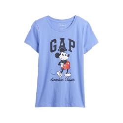 Gap 女士纯棉卡通印花短袖T恤 蓝色 S（美码）