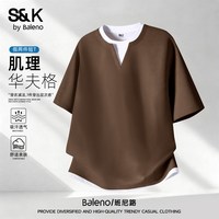 班尼路 S&K 男士复古风短袖T恤 2026030691-26PD13-BNL3