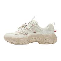 FILA/斐乐 猫爪6代冰淇淋老爹鞋 女士休闲鞋 甜玉米黄/淡紫粉 37.5