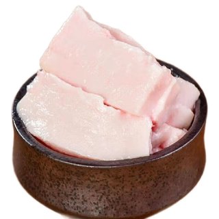 井掌柜 新鲜冷冻去皮黑毛土猪肥膘肉 5斤