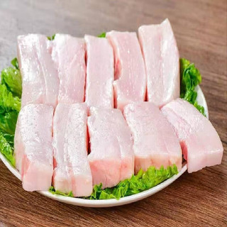 井掌柜 新鲜冷冻去皮黑毛土猪肥膘肉 5斤