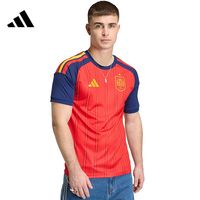 百亿补贴：adidas 男子足球运动休闲圆领短袖T恤 JN4390