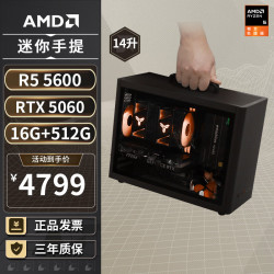 AMD 电脑组装 迷你主机ITX整机  RTX 5060 R5-5600
