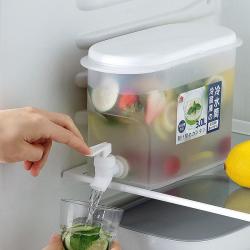 冰箱3.5L塑料冷水壶带水龙头冷水桶