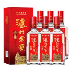 泸州老窖 特曲52度浓香型白酒 500ml×6瓶 送礼宴请非原箱
