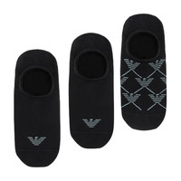 EMPORIO ARMANI 男士船袜 EM000548AF20653 3双装