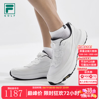 FILA 逸速1+|FILA斐乐高尔夫球鞋男鞋2026夏新款透气软钉运动鞋Vibram 明亮白-BW 41