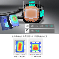 PHANTEKS/追风者 冰灵S25-360 360mm一体式水冷散热器 黑色
