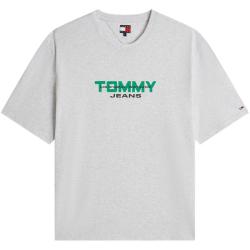TOMMY HILFIGER 重磅纯棉印花落肩短袖T恤