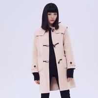 美特斯邦威 女士大衣 角扣春季休闲百搭