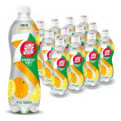 百事 可乐七喜小柑橘无糖柠檬味碳酸饮料550ml*24瓶