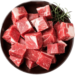 京东超市 海外直采原切进口草饲牛腩肉1.35kg（450g*3袋）