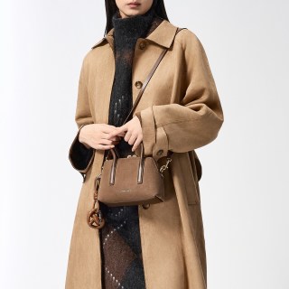 CHARLES & KEITH 女士简约仿麂皮小方包 CK2-30782729-1