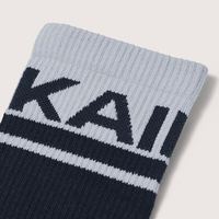 凯乐石 中性户外徒步透气中帮运动袜 KH2602002 藏蓝色/深岚藕灰 M