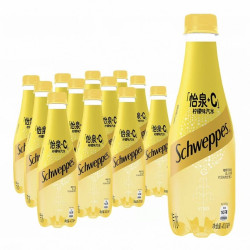 可口可乐 怡泉含汽饮料苏打水气泡水整箱碳酸饮料 400ml*12