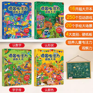 青葫芦绘本 德国专注力训练大书全套 幼儿益智游戏思维逻辑训练书