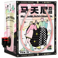 小花样 荔枝马天尼鸡尾果酒 1.8L/箱