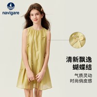 88VIP：navigare 意大利小帆船女童甜美风无袖连衣裙2026年儿童夏季裙子