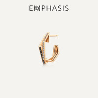 EMPHASIS 艾斐诗 M冠系列 18K金钻石单只耳钉