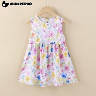 小猪班纳 2502棉绸裙小心心 女童连衣裙 80cm