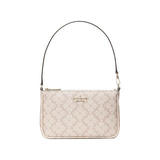 Kate Spade/凯特丝蓓 spade flower 女士老花腋下包 卡其色