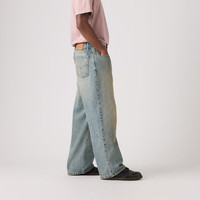 PLUS会员：Levi's 2026秋季美式复古做旧BAGGY宽松直筒牛仔裤 浅蓝色 32