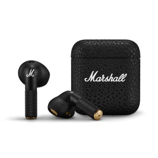 Marshall 马歇尔 MINOR IV 真无线重低音耳机 蓝牙触控 防水 长续航30小时 TWS耳麦 黑色