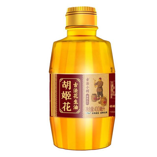 胡姬花 食用油古法小榨花生油400ml
