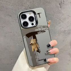 C 【裸机手感】幸运字母熊PT 液态硅胶 A款 iPhone 16 Pro Max手机壳