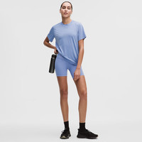 lululemon 露露乐蒙 Jersey 女士训练平纹针织短袖 T 恤 学院蓝 3XS