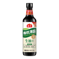 海天 有机薄盐生抽 500ml