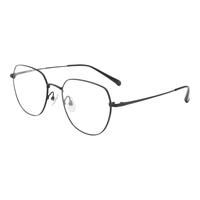 依视路 ESSILOR 钛金属镜框-4023BK 黑色+膜岩高清1.67镜片 套镜